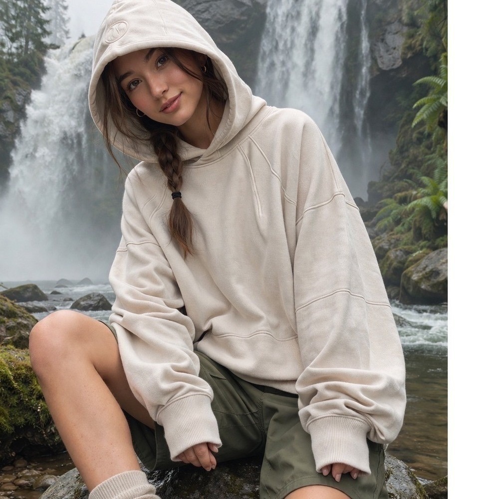 Lululemon Scuba Oversized Side-Slit Hoodie Womens SIZE: M/L (1487)